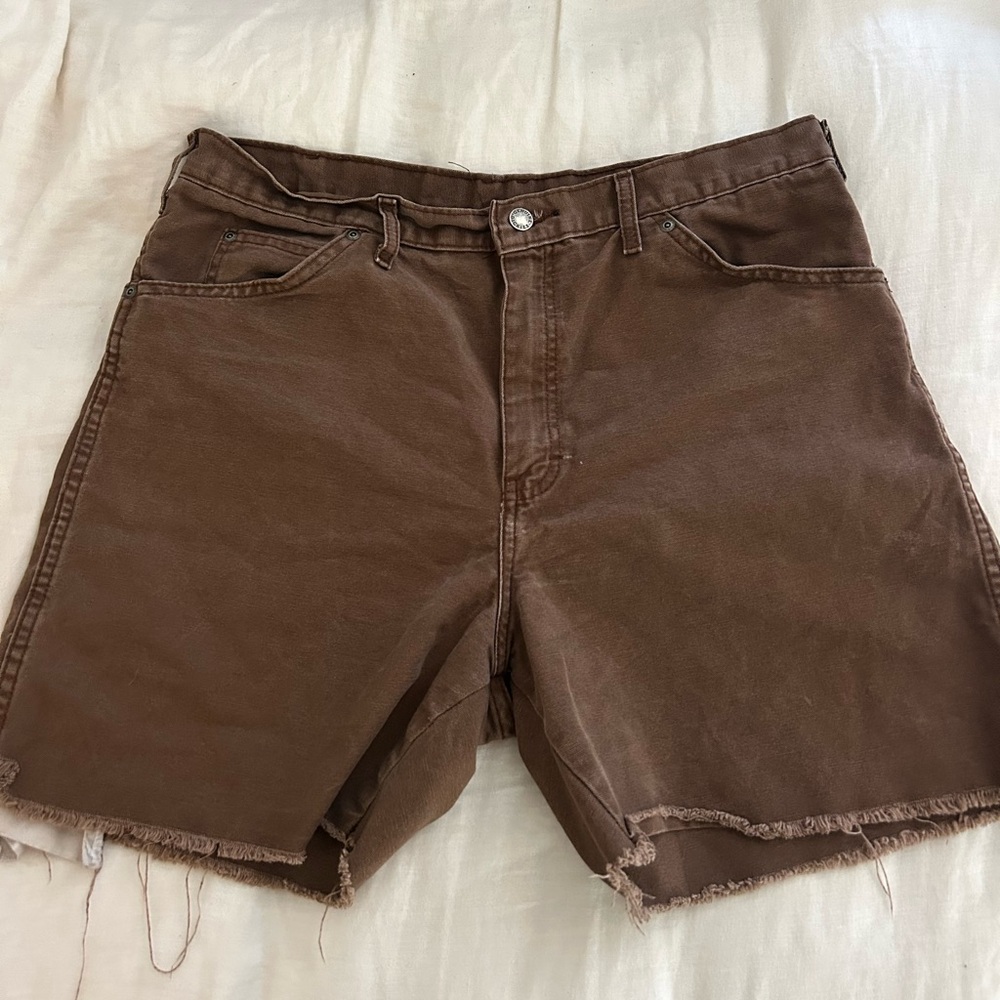 Men's Dickies Brown Denim Shorts
